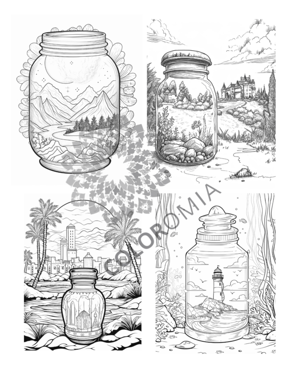 scenic jars coloring book gallery images