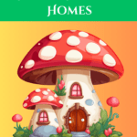 Magic Mushroom Homes coloring book pdf - (vol I)