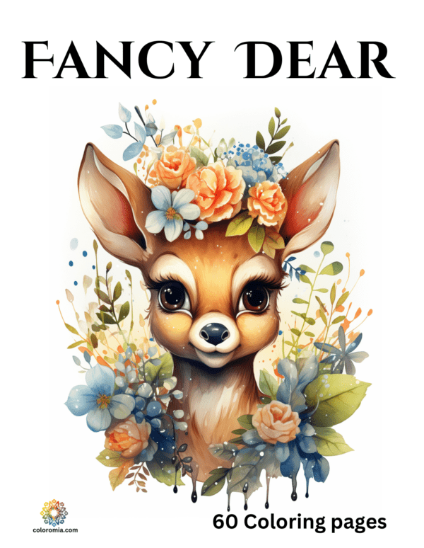 lovely dear coloring book cover