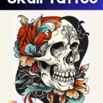 skull tattoo coloring book - vol I book cover